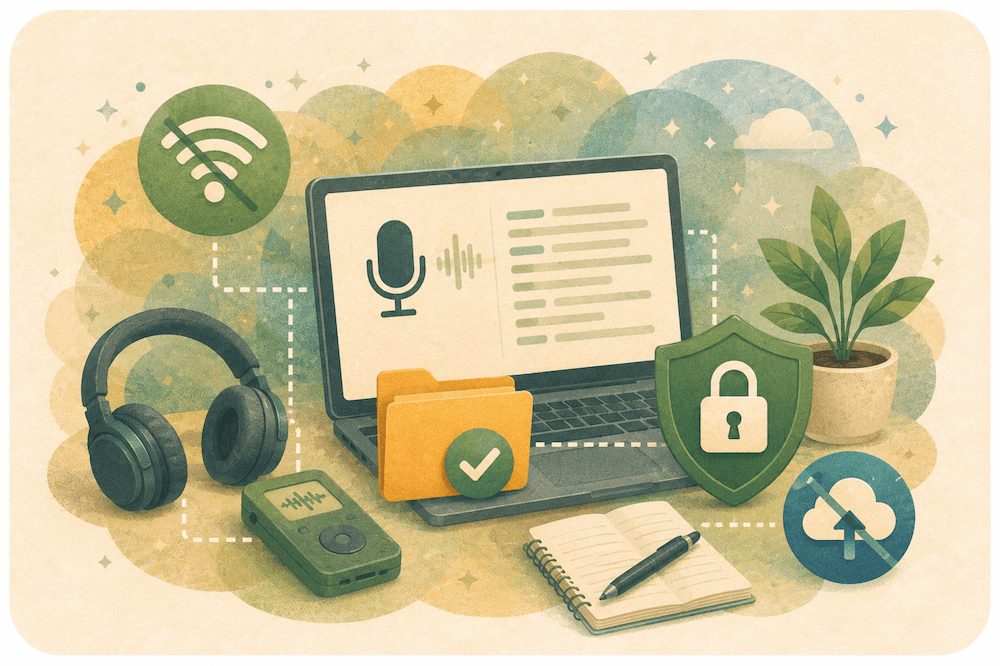 Best free no-upload audio-to-text converters comparison
