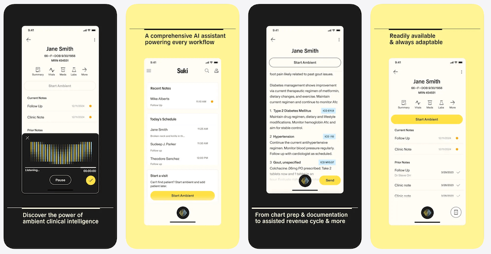 Suki App Store listing card for healthcare AI assistant