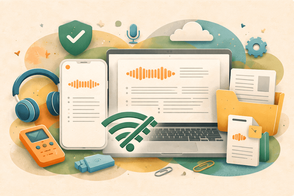 OfflineTranscribe alternative: offline transcription tools for iPhone and Mac compared