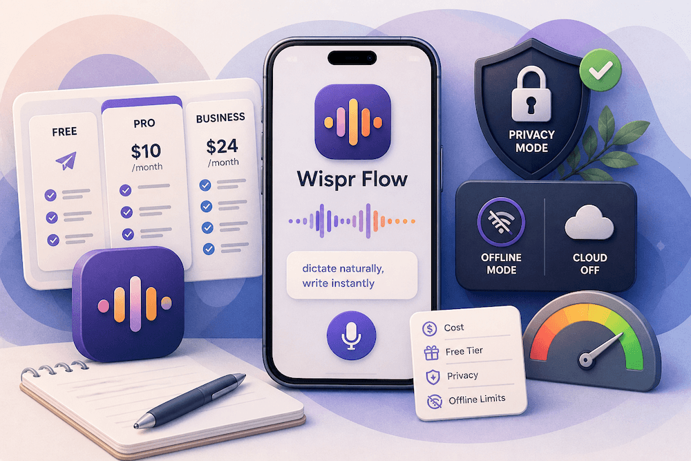Wispr Flow pricing and review for 2026 with offline alternative comparison